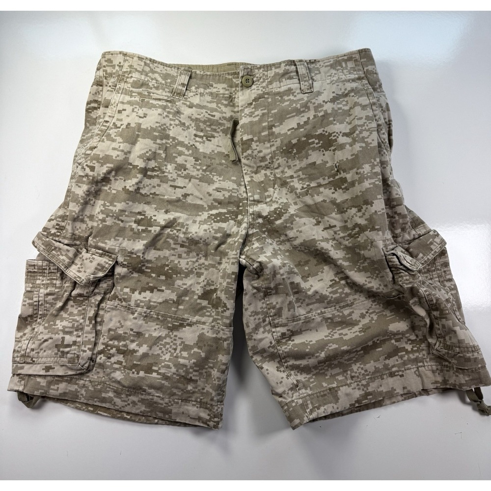 Rothco Digital Camo Infantry Utility Cargo Mens L Regular Shorts 35-39x10 Tan